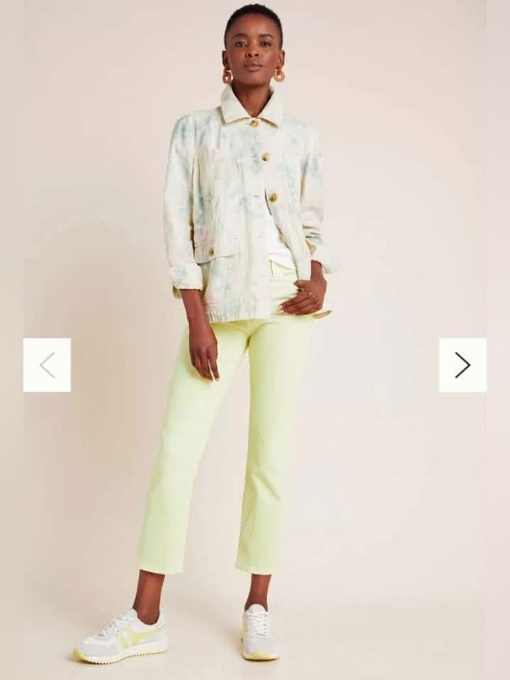 Adriano Goldschmied The Isabelle Button-Up High Rise Straight Crop Jeans